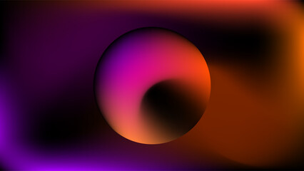 ABSTRACT DARK BACKGROUND WITH GRADIENT MESH PURPLE ORANGE SMOOTH LIQUID COLOR DESIGN VECTOR TEMPLATE GOOD FOR MODERN WEBSITE, WALLPAPER, COVER DESIGN 