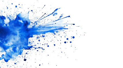 Blue splash isolated on a white background