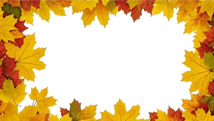 autumn leaves frame