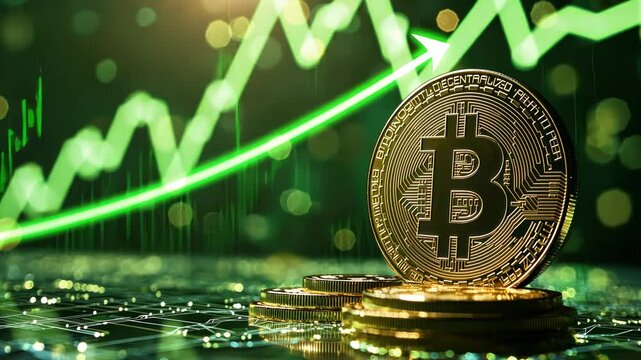 Bitcoin bull run crypto currency trading green chart legalization etf 