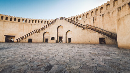 Nizwa, Oman, Nizwa Fort, most popular fort in Oman, former capital, trading center, hostorical...