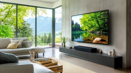 Modern Living Room with a Breathtaking View