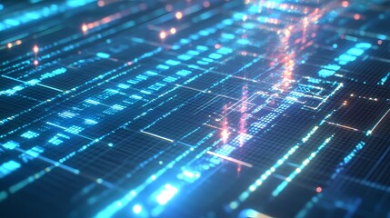 Dark cyberpunk texture with glowing light beams, futuristic lines, and high-tech elements, creating a dramatic and immersive scene