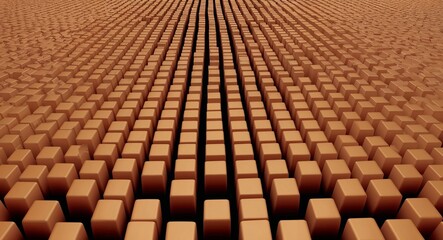 Obraz premium Falling squares in a repeating downward 3D pattern