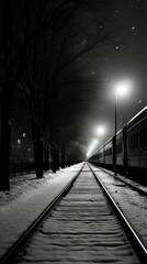 Photography night sky monochrome outdoors vehicle.