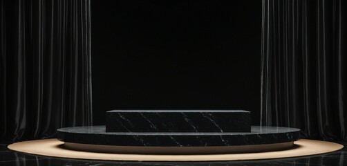 Refined Podium with Rich Velvet