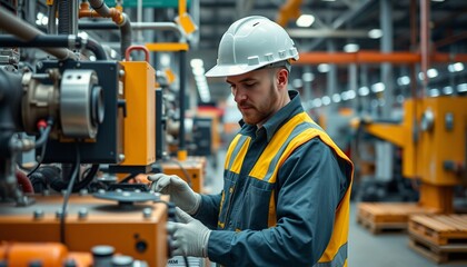 person in a factory
