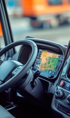 Explore the Advanced Features of Modern Truck Navigation Systems: A Look Inside Vehicle Interiors and Innovative Transportation Technology