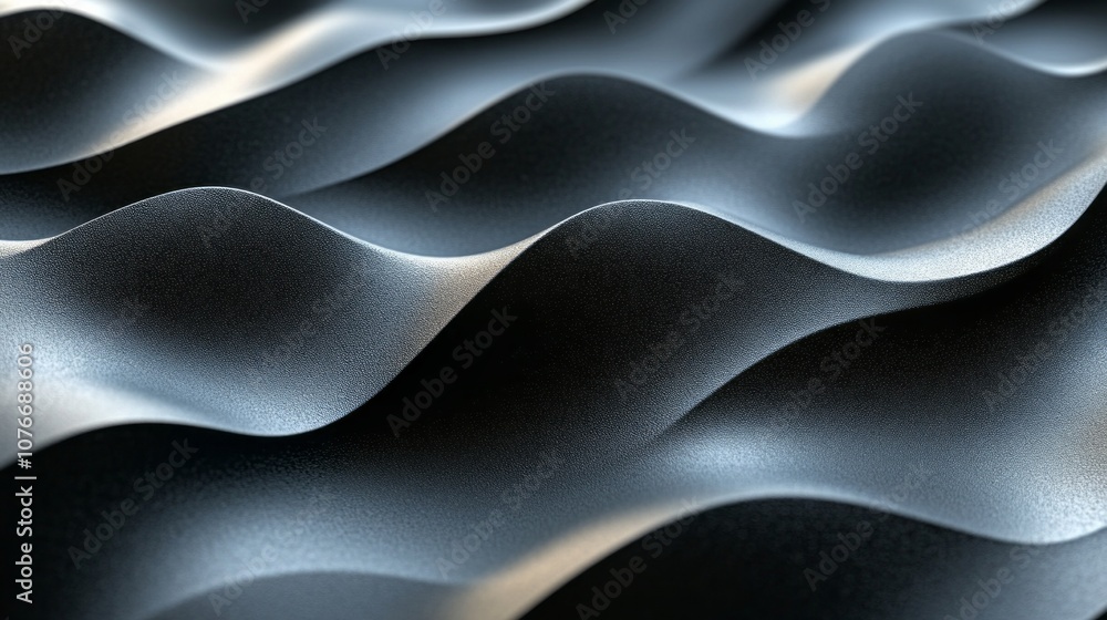 Poster a black and white image of a wave with a lot of texture