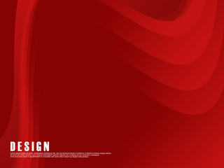 Abstract red color background. Dynamic shape composition. Red wave gradient cloud pattern. Red gradient background vector illustration.