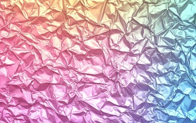 A colorful, abstract background made of crumpled paper