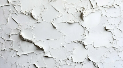 Fototapeta premium Textured White Abstract Surface with Rough Plaster Patterns - An abstract textured surface featuring rough plaster patterns in white, creating a minimal and artistic design.