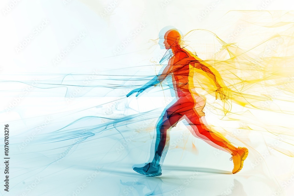 Poster artistic interpretation of the transformational power of movement