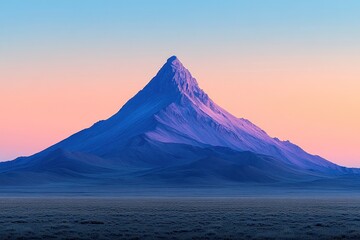 Fototapeta premium Majestic Mountain at Sunset