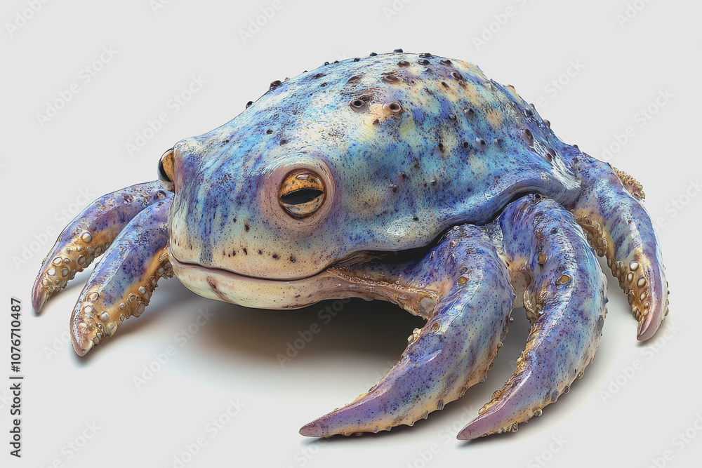 Poster stunning of an isolated underwater creature with unique color patterns and textures, perfect for oce