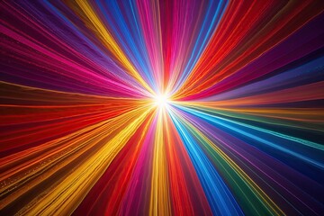 Obraz premium Vibrant Surge of Colorful Rays with Tender Flicker and Captivating Shine