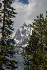 Winter mountain sceen