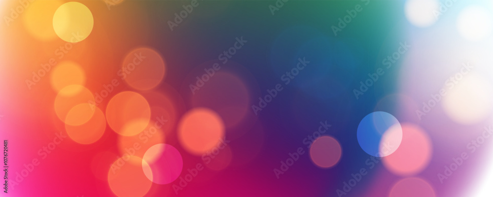 Poster bokeh lights. abstract blurred background. bright blur light effect. vector illustration.