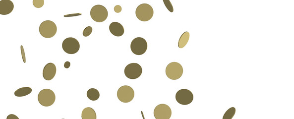 Euphoric Eruption: Magnificent 3D Illustration Showcasing Bursting Gold Confetti