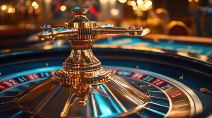 Close-Up of a Roulette Wheel