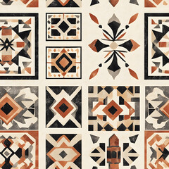 Fototapeta premium Tile pattern or wallpaper For interior work or home interior decoration work