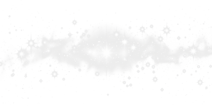white glowing magical light bokeh effect isolated on white or transparent png