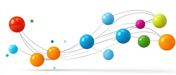 Explore the vibrant world of dynamic colorful nodes connected in an engaging infographic design that captivates and inspires creativity