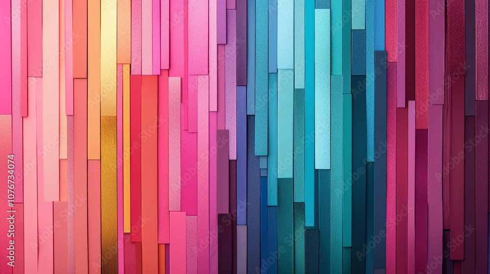 Poster abstract background vibrant abstract background with colorful vertical strips in shades of pink, blu