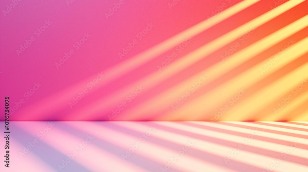 Poster abstract background vibrant gradient wall with soft shadows creating warm atmosphere. interplay of l