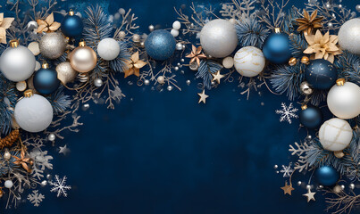 Christmas and New Year designs with festive ornaments, golden snowflakes, cozy wreaths, and sparkling holiday accents for wallpaper and greeting cards