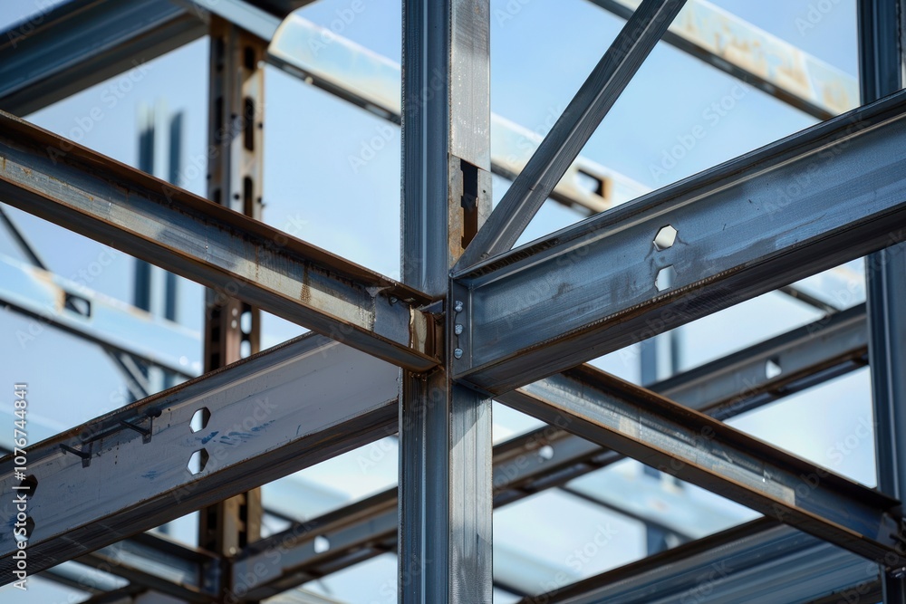 Aufkleber architecture abstract metal structure background texture architecture backgrounds building.