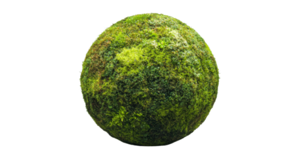 Green earth globe transparent background