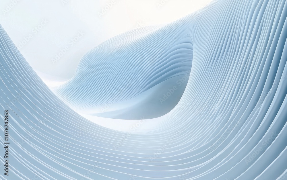 Poster elegant and serene abstract background with smooth flowing lines ideal for professional presentation
