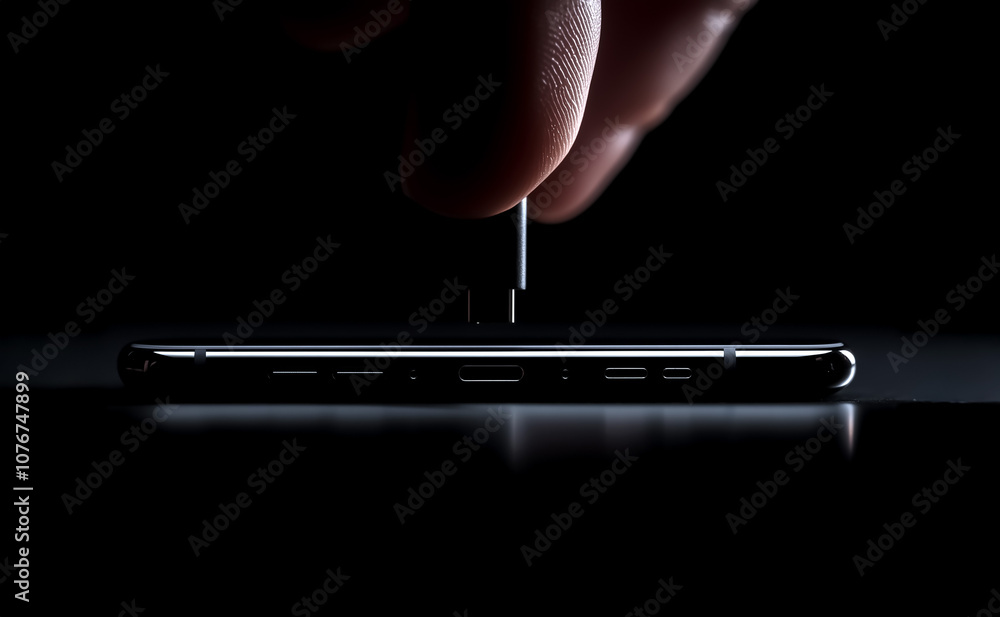 Poster close-up of a hand connecting a usb-c cable to a smartphone, highlighting the cable's design and pre