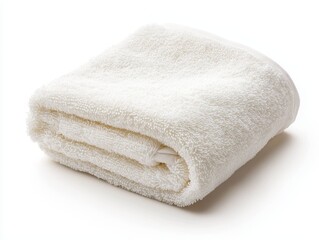 Cleaning cloth folded, isolated on white background