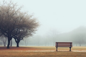 Public park furniture outdoors nature.