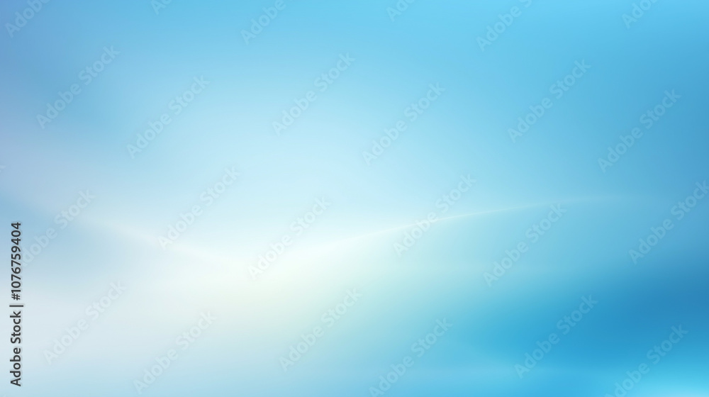 Aufkleber Minimalist gradient background in light blue and sky blue tones, with a smooth transition for a calming visual effect. Flat, blurred design in a high-resolution vector style, providing a subtle, reali