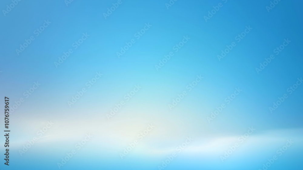 Poster Minimalist gradient background in light blue and sky blue tones, with a smooth transition for a calming visual effect. Flat, blurred design in a high-resolution vector style, providing a subtle, reali