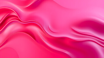 Obraz premium Red glossy abstract background with smooth lines and waves Generative AI