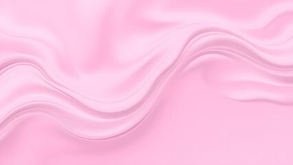 Obraz premium pink wave background, copy space for text, white background, soft light Generative AI