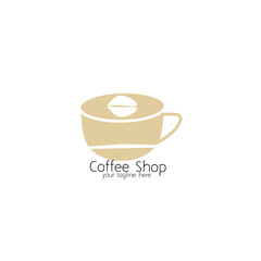 Coffee shop logo. Cafe mug icon