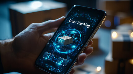 Order Tracking on Smartphone with Real Time Package Updates