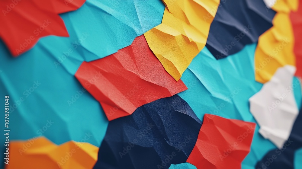 Aufkleber global mosaic of vibrant overlapping flags on textured background