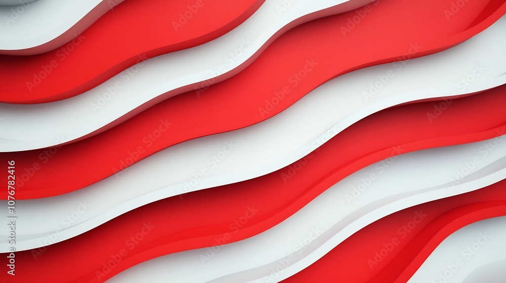 Aufkleber dynamic overlapping flags abstract 3d