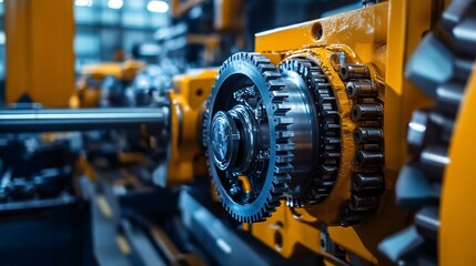 Obraz premium Advanced predictive maintenance solutions with remote access to industrial machinery using IoT and AI