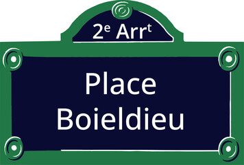 2e Arrt, Elegant Parisian Street Sign