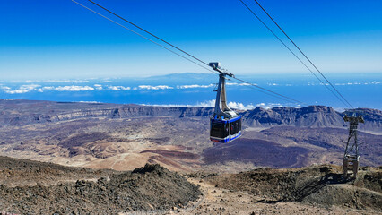 Seilbahn auf den Teide in Teneriffa