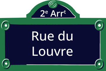2e Arrt, Elegant Parisian Street Sign
