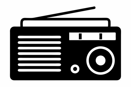 recommend clip art: Radio Icon, Radio Silhouette Vector, Classic radio device
