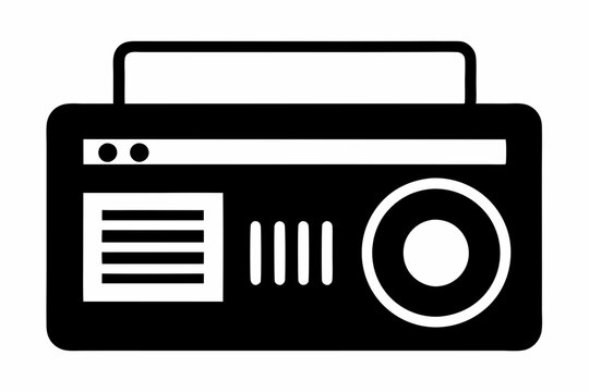 recommend clip art: Radio Icon, Radio Silhouette Vector, Classic radio device